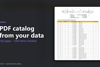 create a print ready pdf product catalog from your data