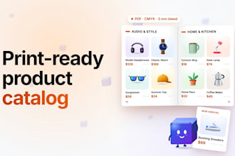 create a print ready pdf product catalog from your data