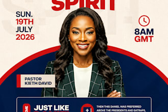church flyer design a modern church flyer, poster or event banner
