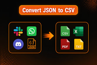 basic json to CSV, excel conversion
