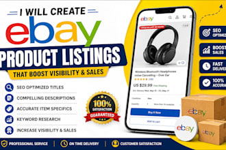 create SEO optimized ebay product listings that boost sales