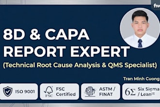 manage supplier quality and 8d claim resolution
