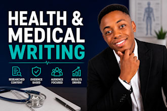 be your health, fitness, medical blog or article ghostwriter as a pharmacist