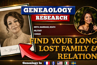 do genealogy research for canadian, african and jewish family history, ancestry