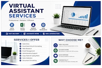 be your virtual assistant for data entry, excel and admin support