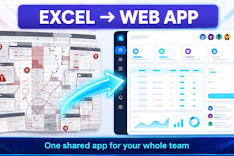 replace your excel sheet with a custom web app and sql database