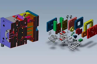 design injection mold, silicone mold and 3d cad product design for manufacturing