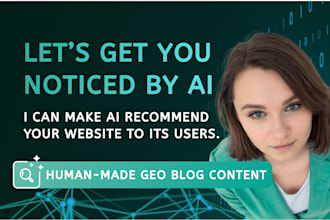 write human GEO and SEO blog content for ai visibility