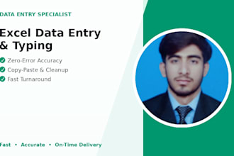 type, organize, and clean up your data in excel accurately