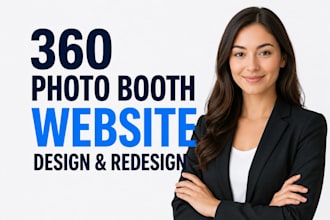 redesign your 360 photo booth website with online bookings