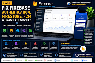 fix firebase authentication, firestore, fcm and crashlytics issues
