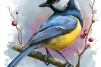 create watercolor and digital illustrations