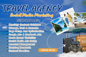 be your travel agency social media marketing manager for tourism services