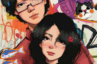 draw an art of a couple