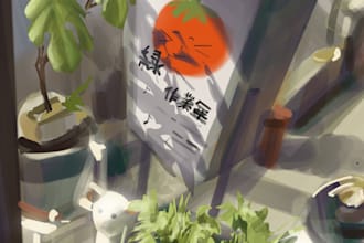 draw creative, artistically valuable illustration in any style