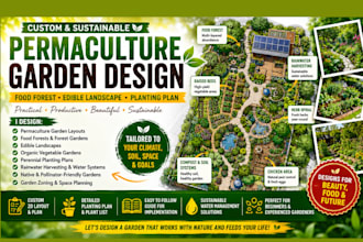 design a custom permaculture garden food forest and planting plan