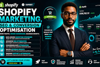 do shopify marketing, shopify SEO and conversion optimisation