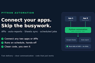 automate your workflow and connect your apps with python