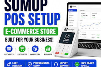 build sumup ecommerce store configure pos system do product upload