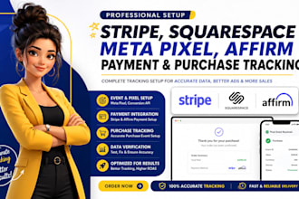 setup stripe squarespace meta pixel affirm payment square purchase tracking