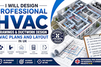 design professional hvac drawings ductwork design hvac plans and layout in UK