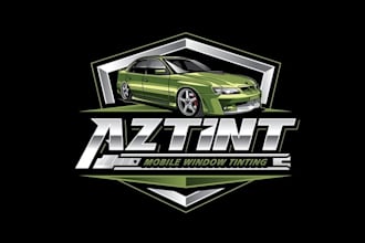 design car showroom business logo with infinite changes