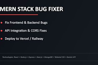 fix bugs, add features, or deploy your mern stack web application