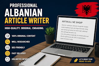 write albanian article for you