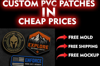 do custom pvc patches and ship at your door step