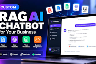 build a custom rag chatbot or ai saas app
