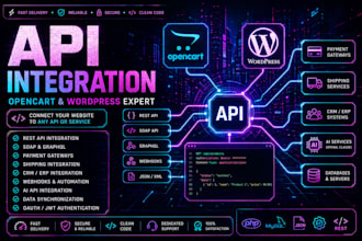 api integration  opencart  wordpress expert