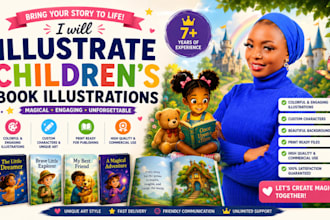 illustrate magical children book illustrations kid storybook