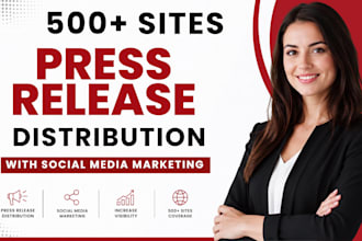 do press release distribution with with social media marketing