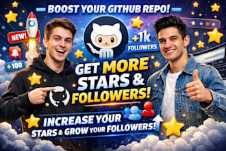 promote your github repository to increase stars and followers