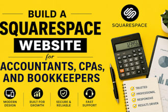 build a squarespace website for accountants, cpas, and bookkeepers