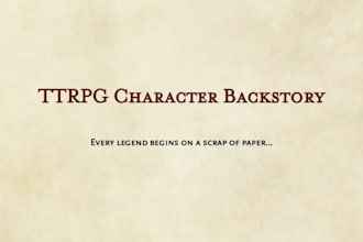 write your ttrpg character backstory