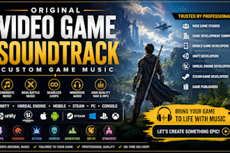 compose video game soundtrack for indie studios and game developers