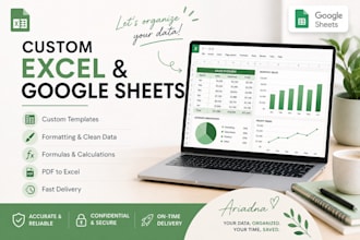 create custom excel and google sheets templates