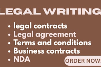 draft startup legal documents, business contracts, and agreements