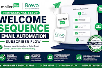 setup mailerlite welcome sequence brevo email automation subscriber flow