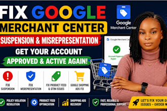 fix google merchant center suspension and misrepresentation