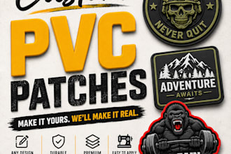 make professional custom pvc patches with your custom design