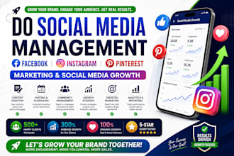 do social media management fb instagram pinterest marketing social media growth