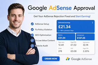 fix google adsense rejection, website issues, and policy violations