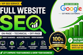 do full website on pages technical and off pages seo page google ranking