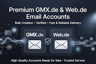 create verified german gmxde and webde email accounts in bulk