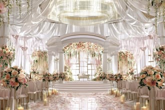design custom wedding venue illustration
