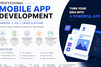develop android app, ios app, mobile app and custom app development