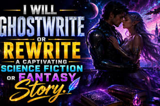 ghostwrite or rewrite a captivating scifi or fantasy story