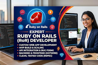 be your expert ruby on rails ror developer for web applications